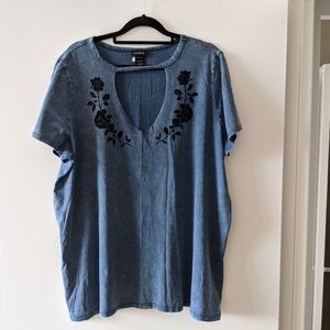 Torrid destroyed tee